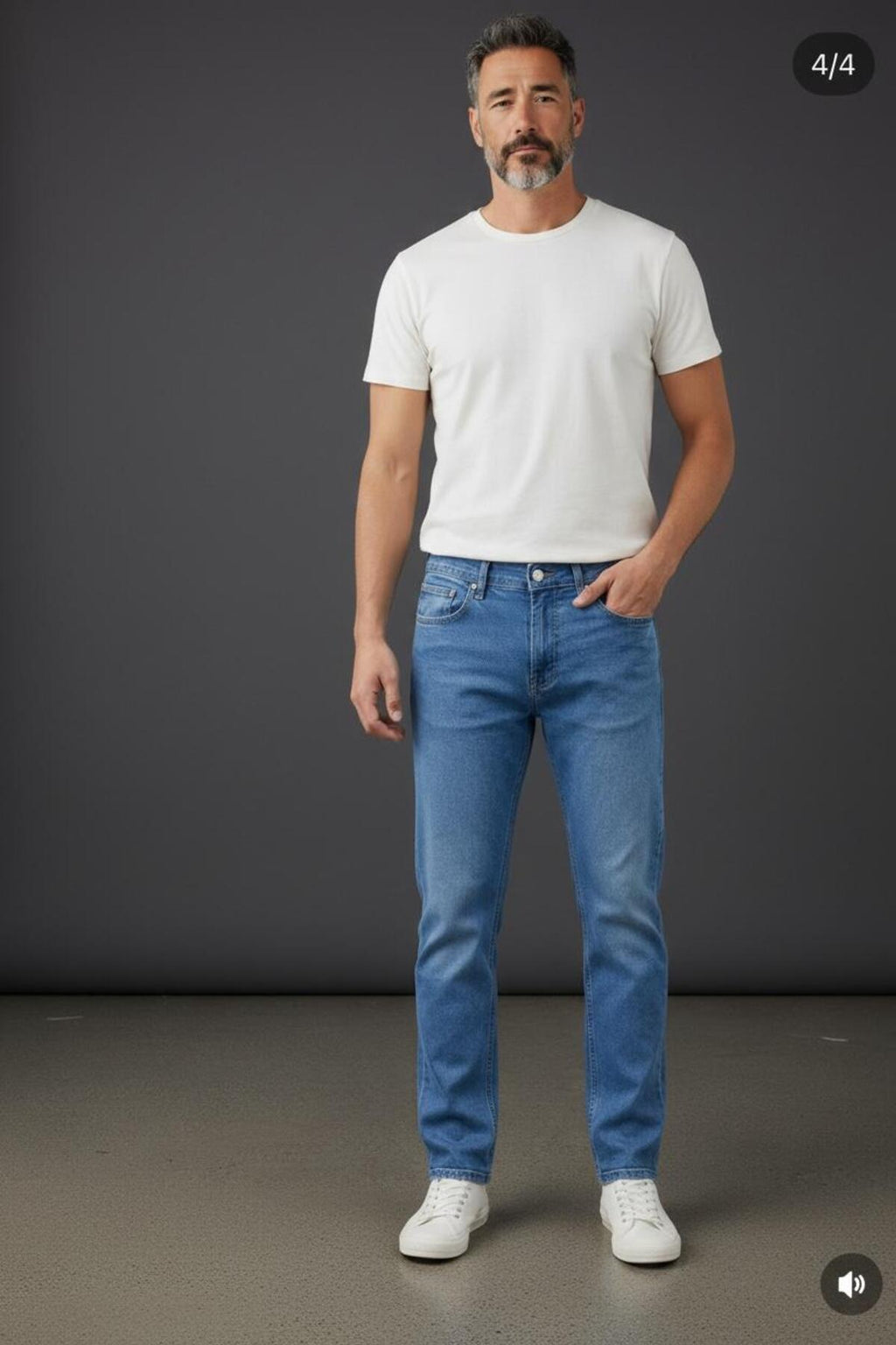 Erkek Regular Kalıp Denim Pantolon Günlük Rahat Kesim Şık Basic Jean