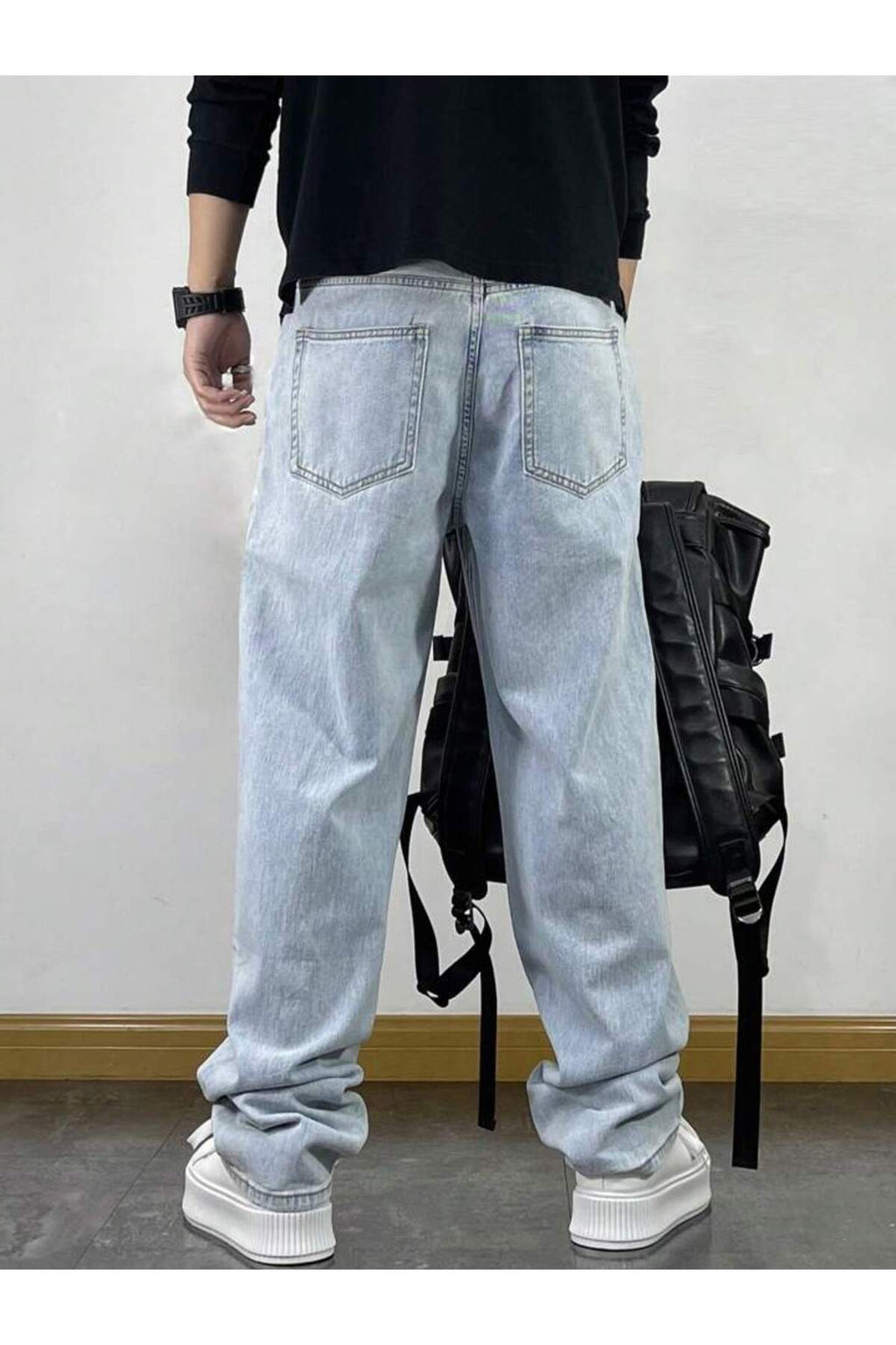 Erkek Yeni Sezon Baggy Fit Bol Kalıp Kot Pantolon