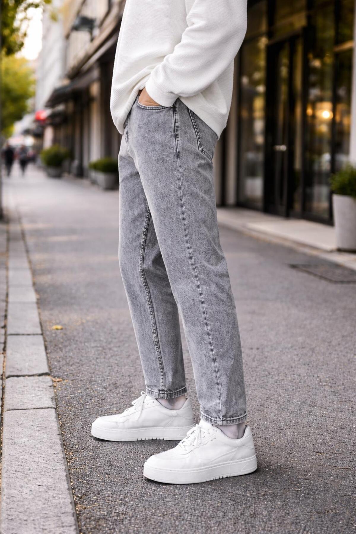 Erkek Rahat Kalıp Boyfriend Kot Pantolon