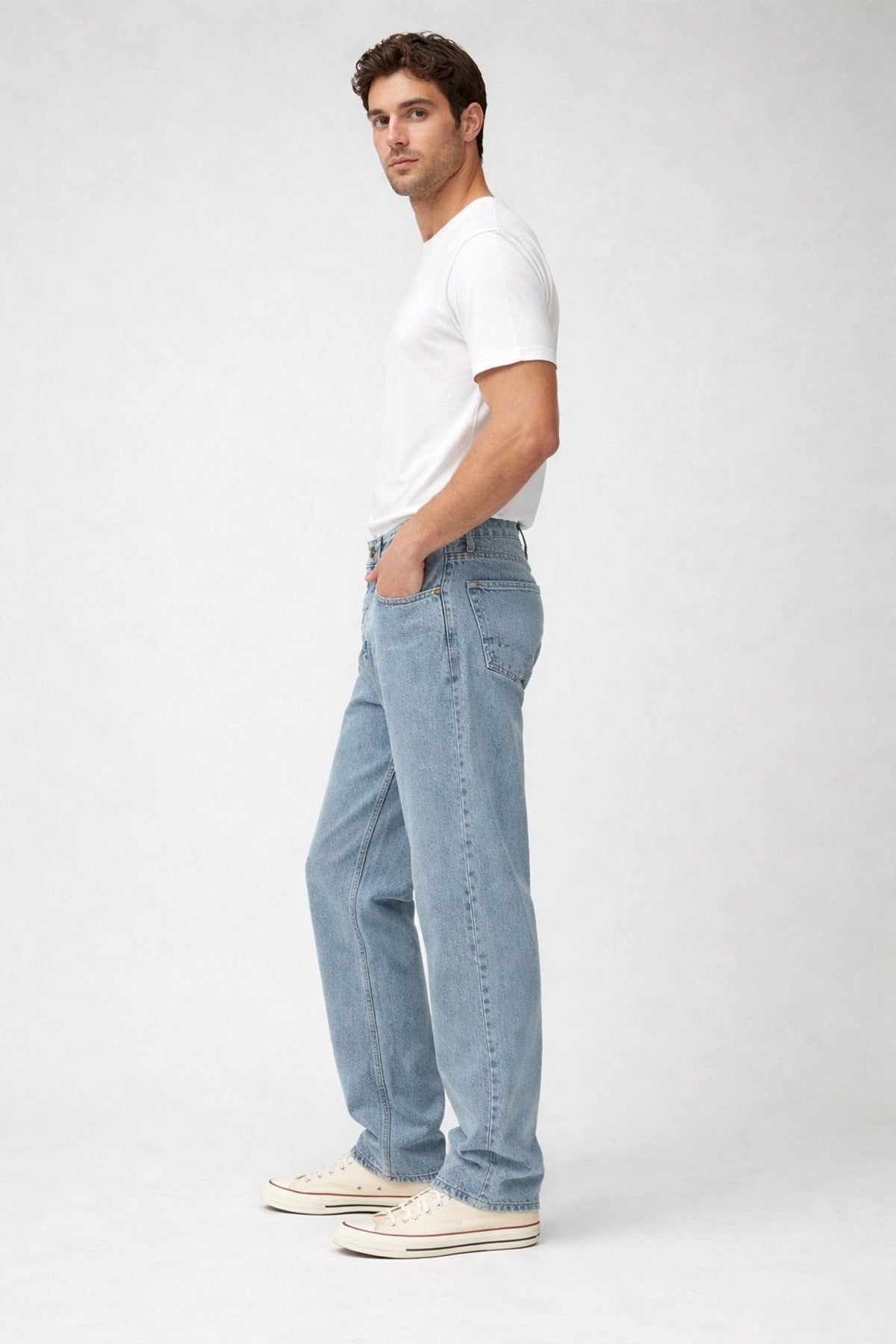 Erkek Premium Denim Relaxed Fit Klasik Kesim Jean Pantolon