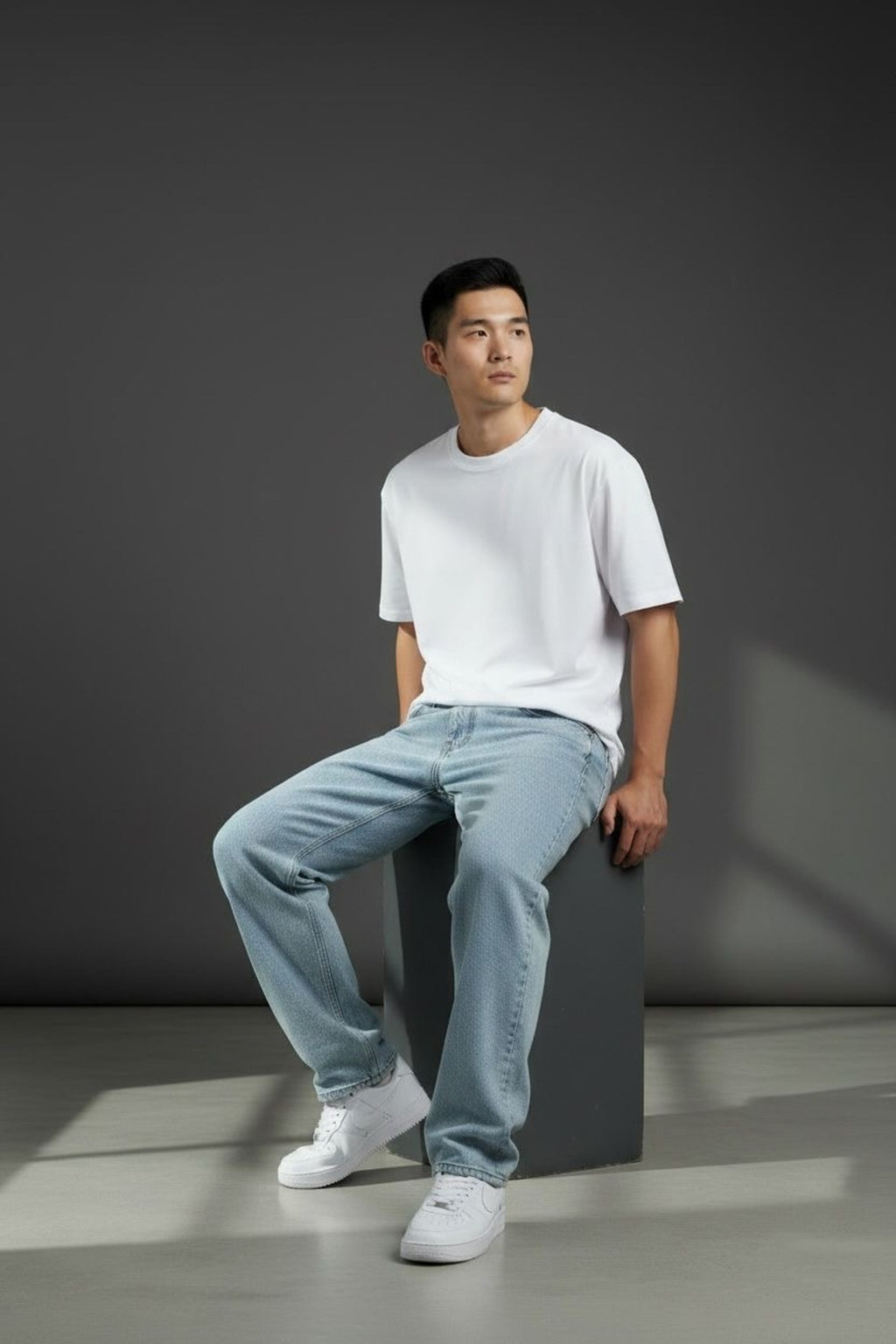 Erkek Yazlık Premium Baggy Fit Geniş Kesim Denim Kot Pantolon