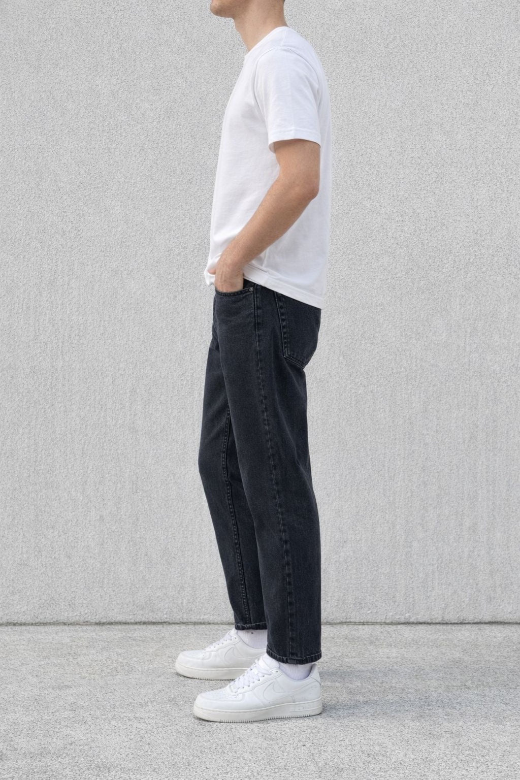 Erkek Rahat Kalıp Jean Pantolon Günlük Modern Kesim Denim Kot Pantolon