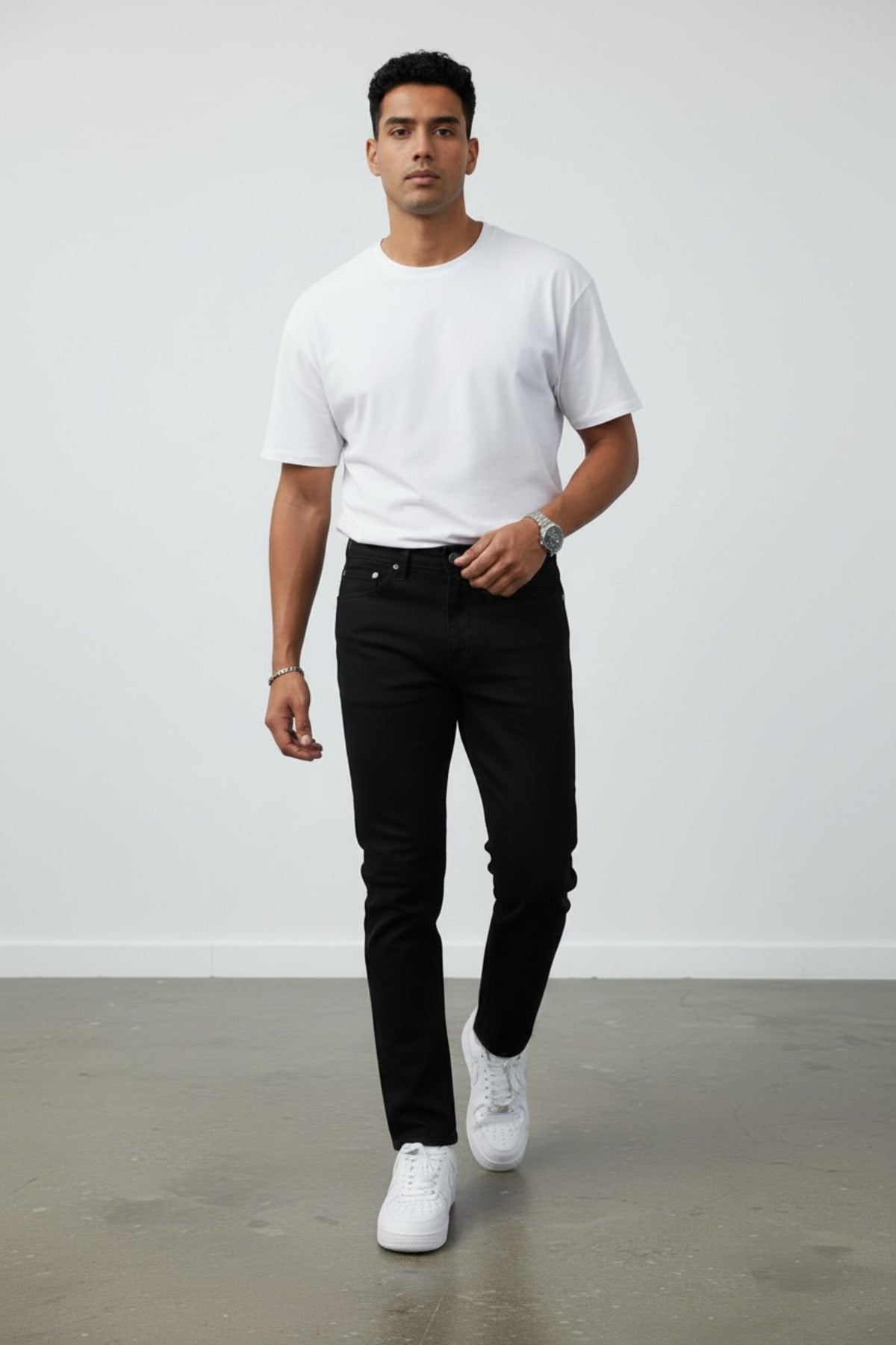 Erkek Boyfriend Kot Pantolon Rahat Kalıp Modern Kesim Günlük Şık Denim