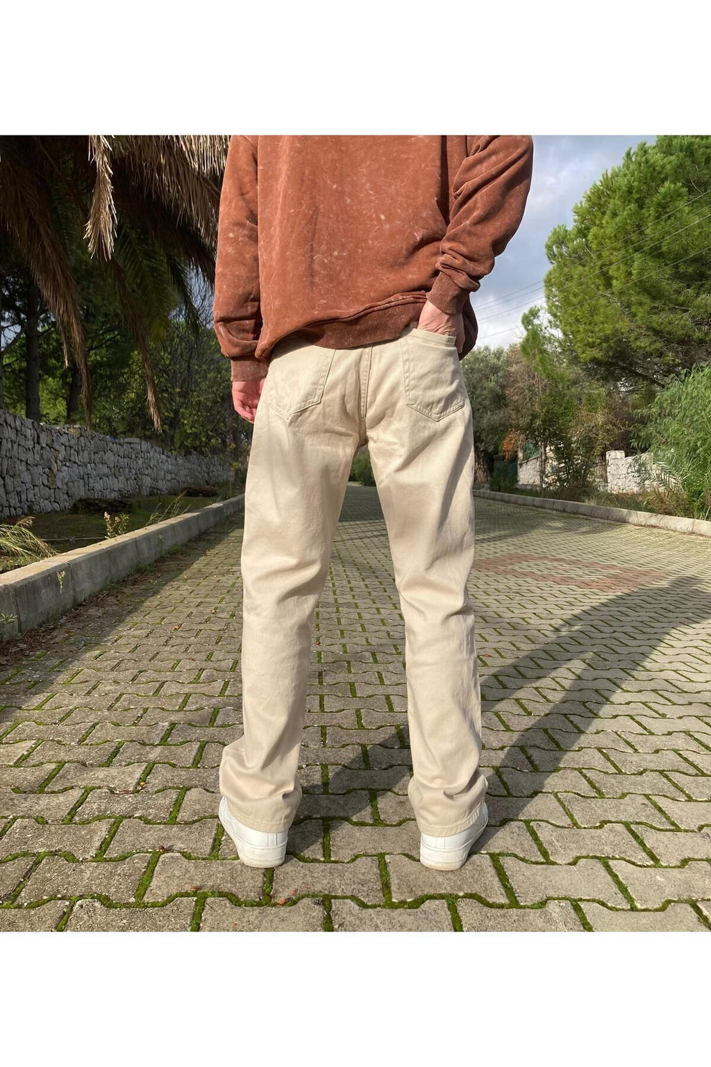 Taş Rengi Baggy Pantolon
