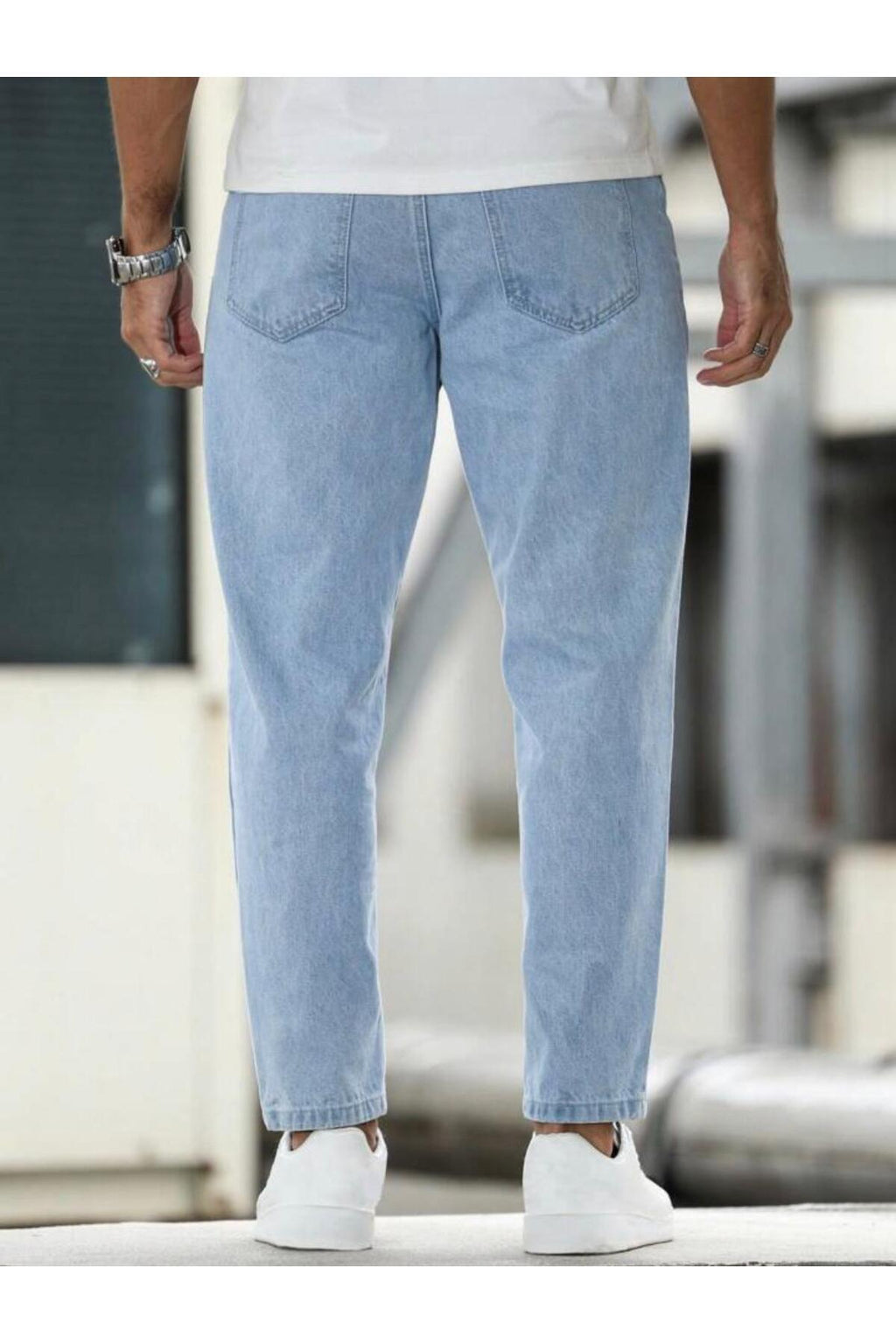 Erkek Bilek Boy Boyfriend Kalıp Jean Kot Pantolon