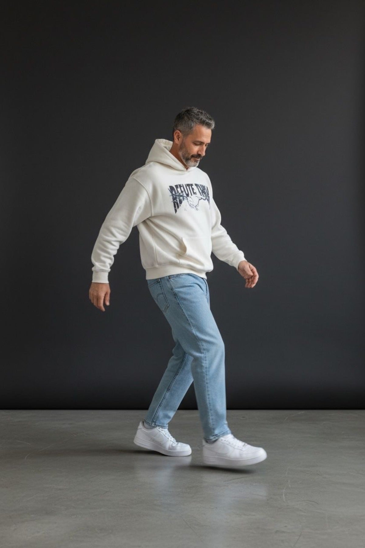 Erkek Yazlık Açık Mavi Relax Fit Denim Pantolon Rahat Kalıp Günlük Şık Modern Kot