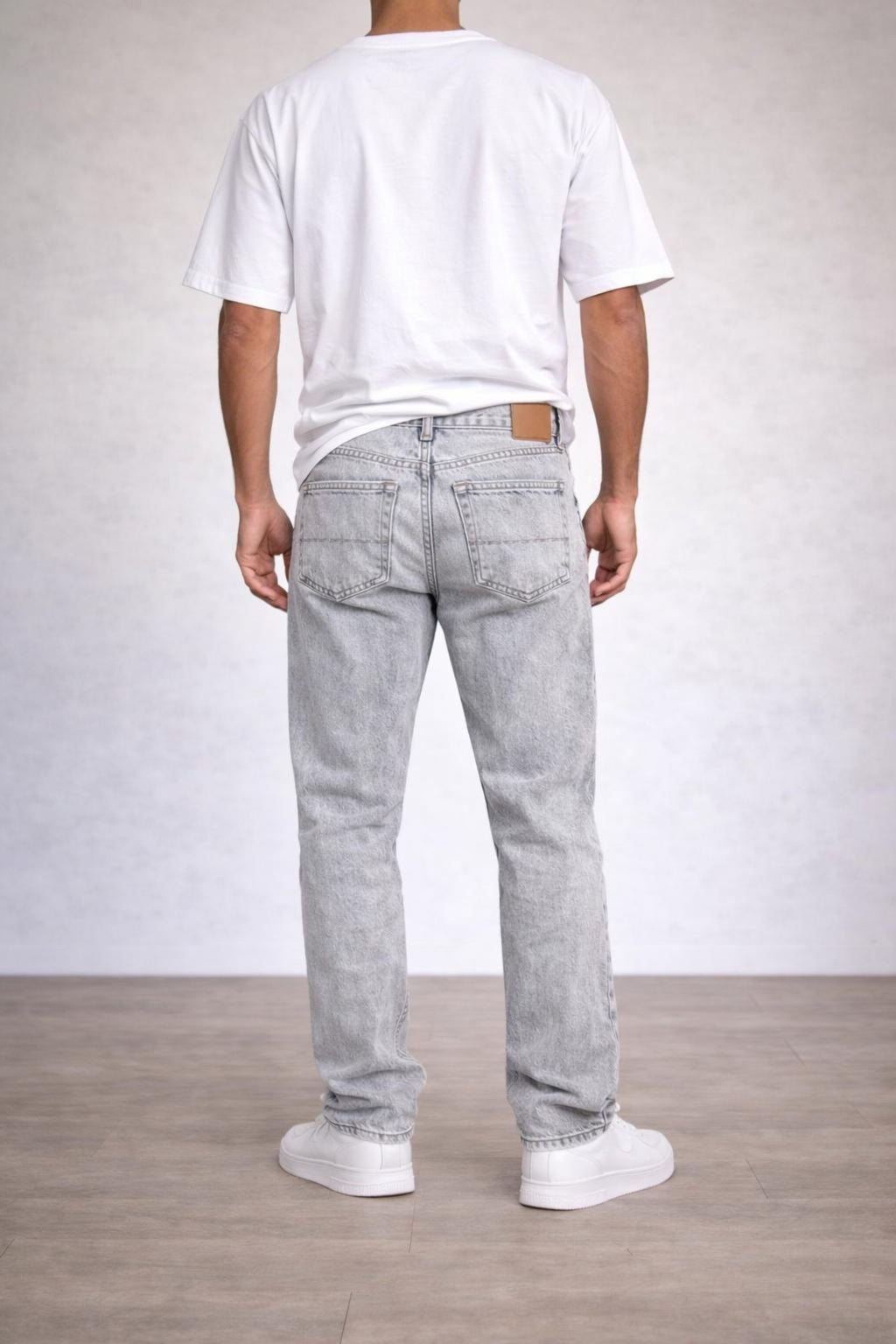 Erkek Rahat Kalıp Denim Pantolon Düz Kesim Günlük Şık Basic Modern Jean