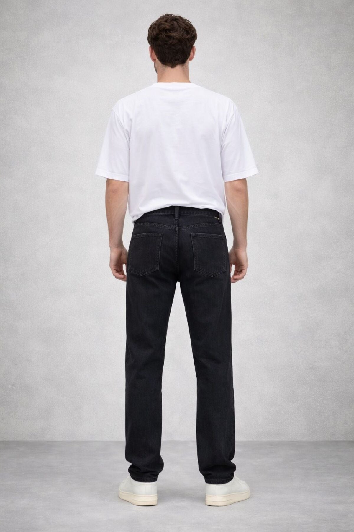 Erkek Bol Rahat Kalıp Denim Pantolon