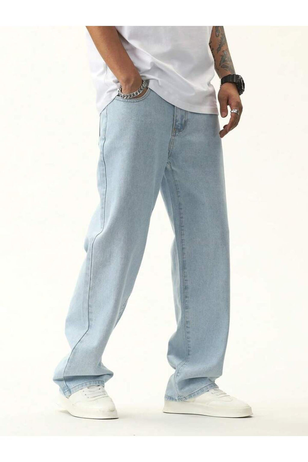 Erkek Yeni Sezon Baggy Bol Kalıp Kot Pantolon