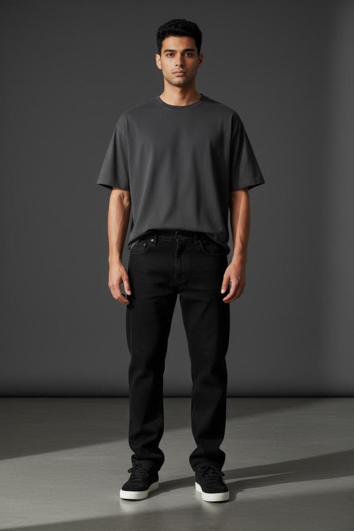 Erkek Yeni Sezon Baggy Jean Pantolon