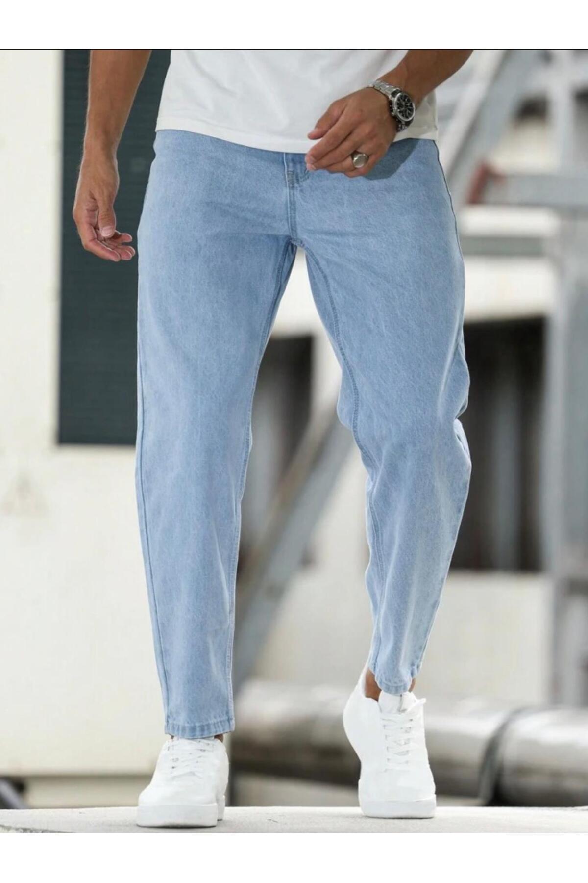 Erkek Bilek Boy Boyfriend Kalıp Jean Kot Pantolon