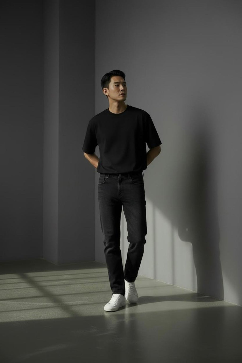 Erkek Regular Boru Paça Likralı Denim Jeans Kot Pantolon