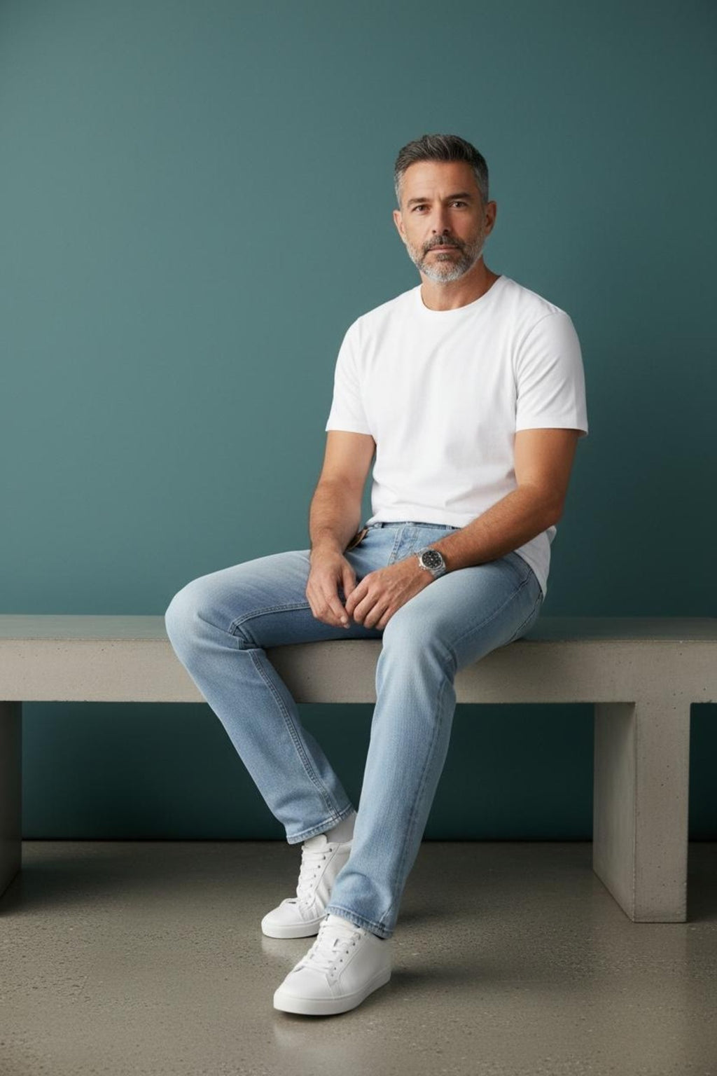 Erkek Regular Kalıp Denim Pantolon Günlük Rahat Kesim Şık Basic Jean