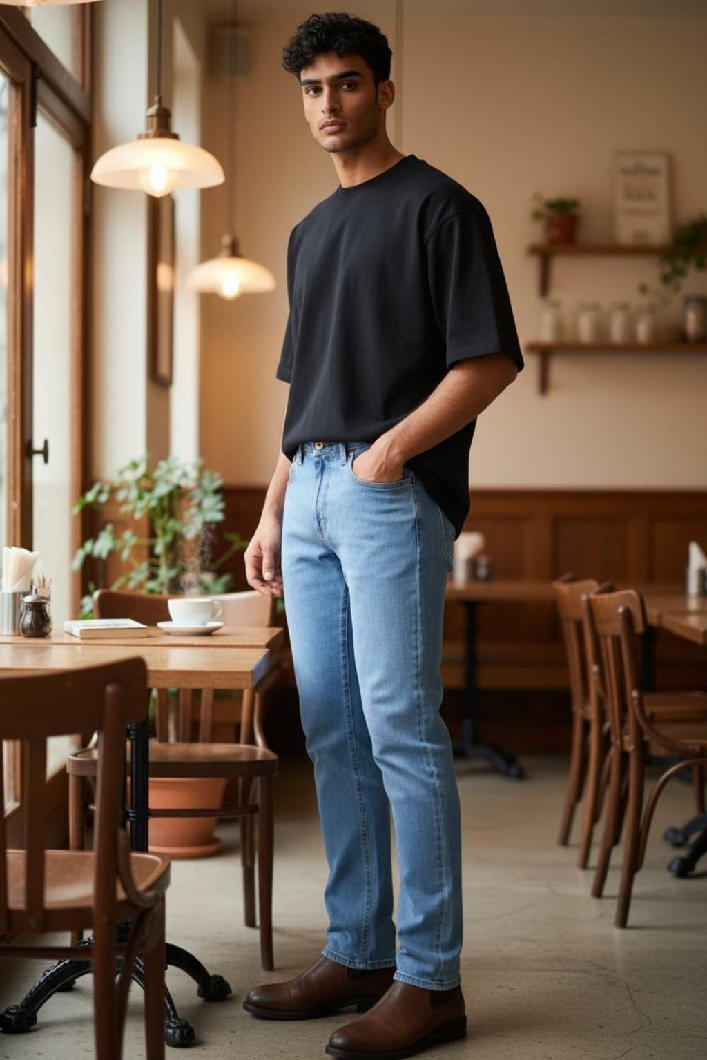 Erkek Regular Fit Standart Kesim Jean Pantolon