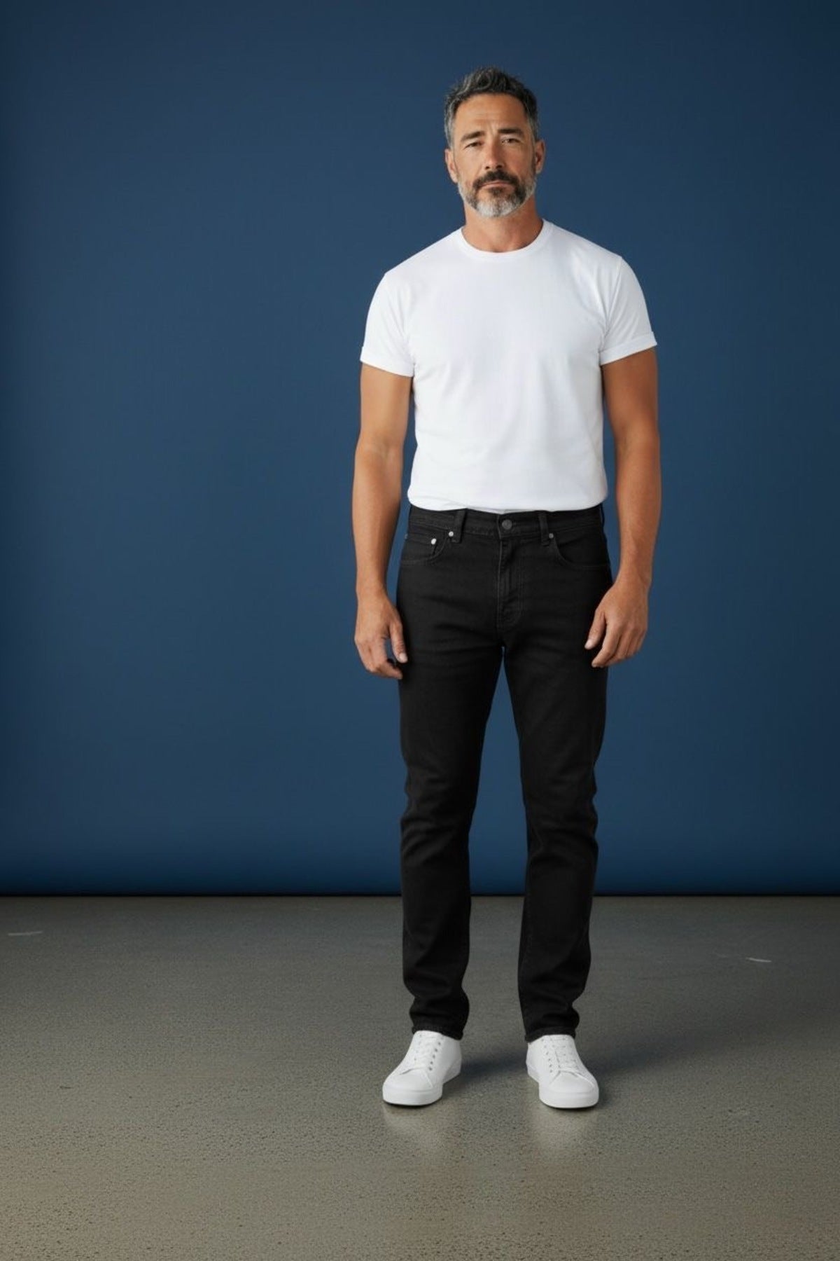 Erkek Regular Kalıp Denim Pantolon Günlük Rahat Kesim Şık Basic Jean