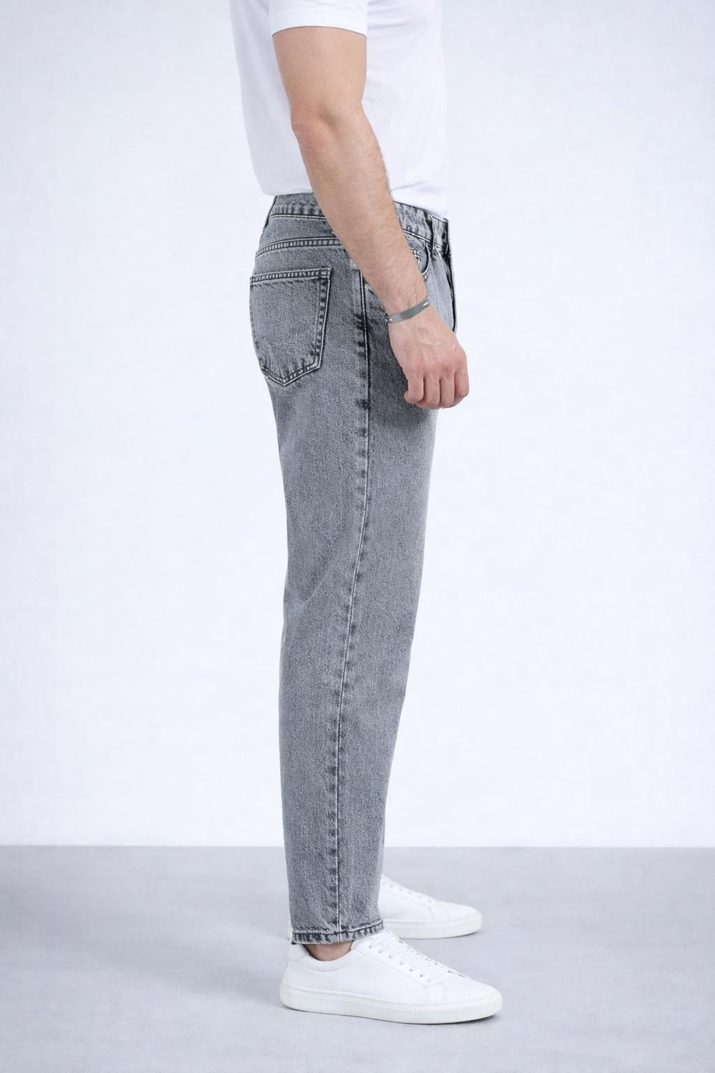 Erkek Rahat Kalıp Denim Pantolon Modern Kesim Günlük Şık Basic Kot