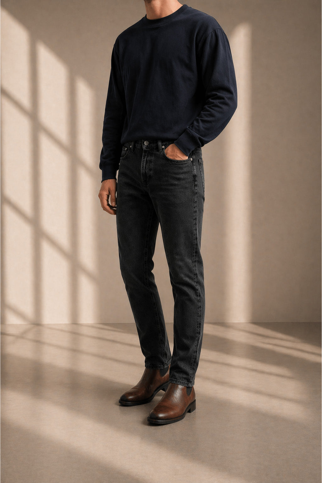 Erkek Regular Fit Standart Kesim Jean Pantolon