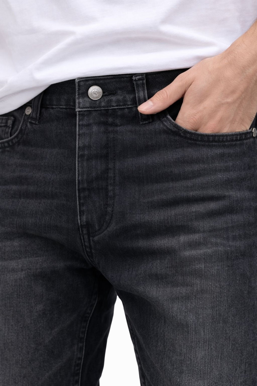 Erkek Vintage Taşlama Detaylı Boyfriend Pantolon tb