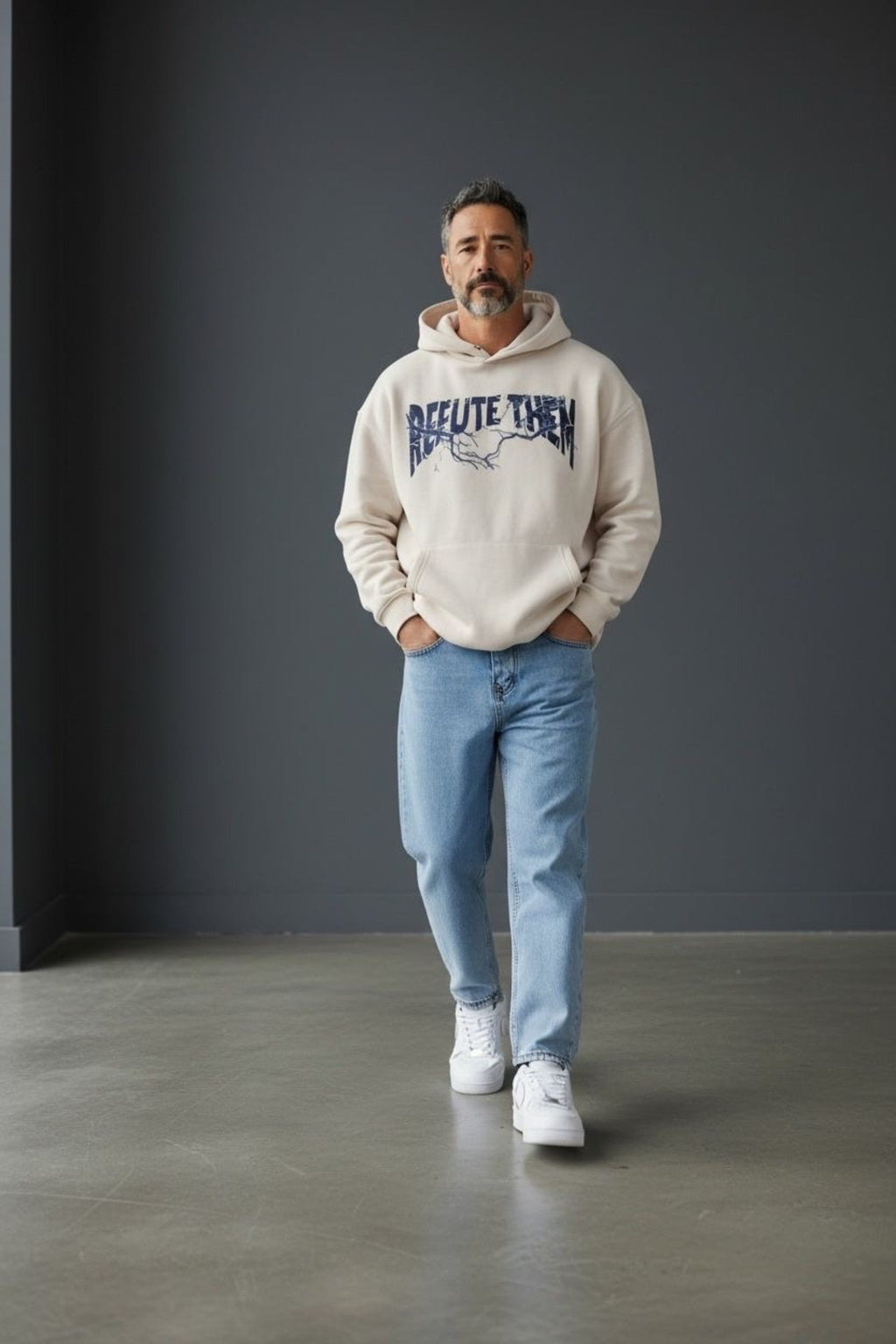 Erkek Yazlık Açık Mavi Relax Fit Denim Pantolon Rahat Kalıp Günlük Şık Modern Kot