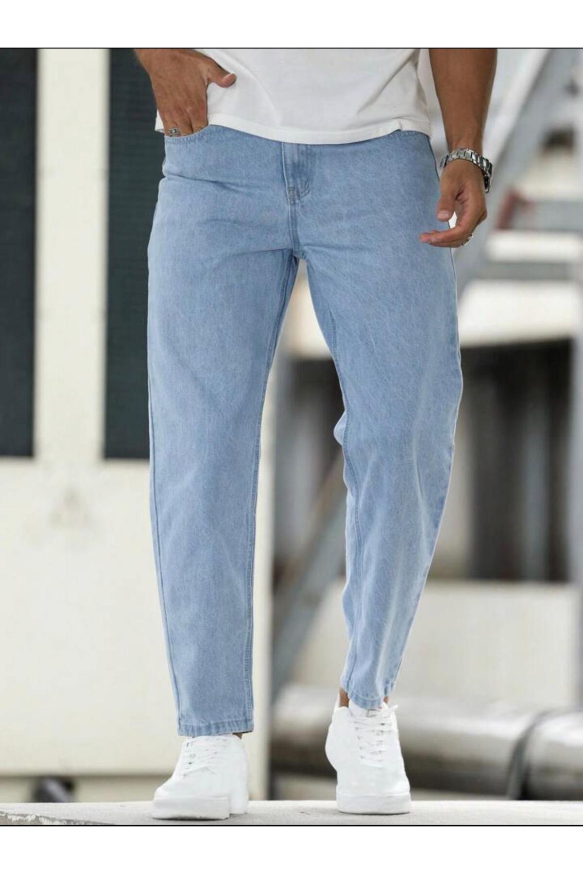 Erkek Bilek Boy Boyfriend Kalıp Jean Kot Pantolon