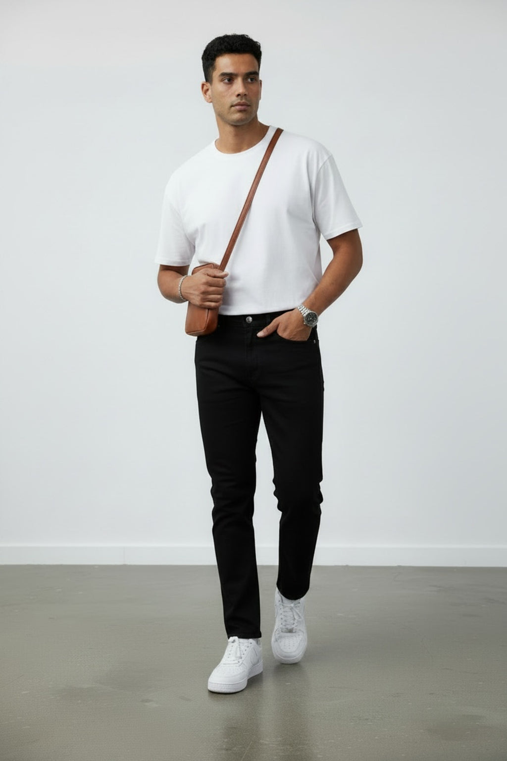 Erkek Boyfriend Kot Pantolon Rahat Kalıp Modern Kesim Günlük Şık Denim