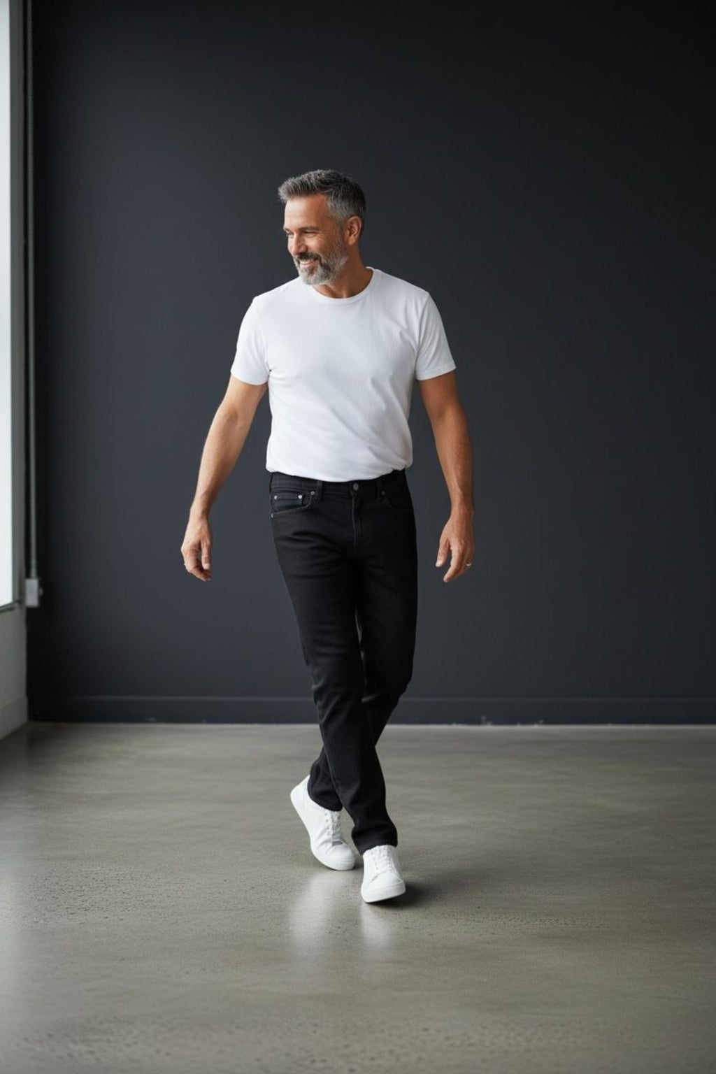 Erkek Regular Kalıp Denim Pantolon Günlük Rahat Kesim Şık Basic Jean