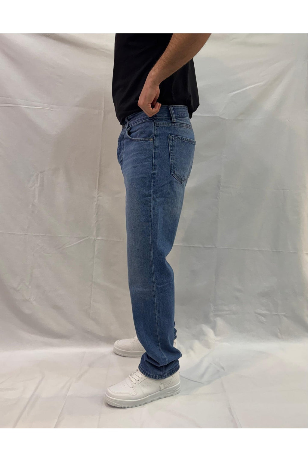 Erkek Baggy Bol Kesim Kot Pantolon