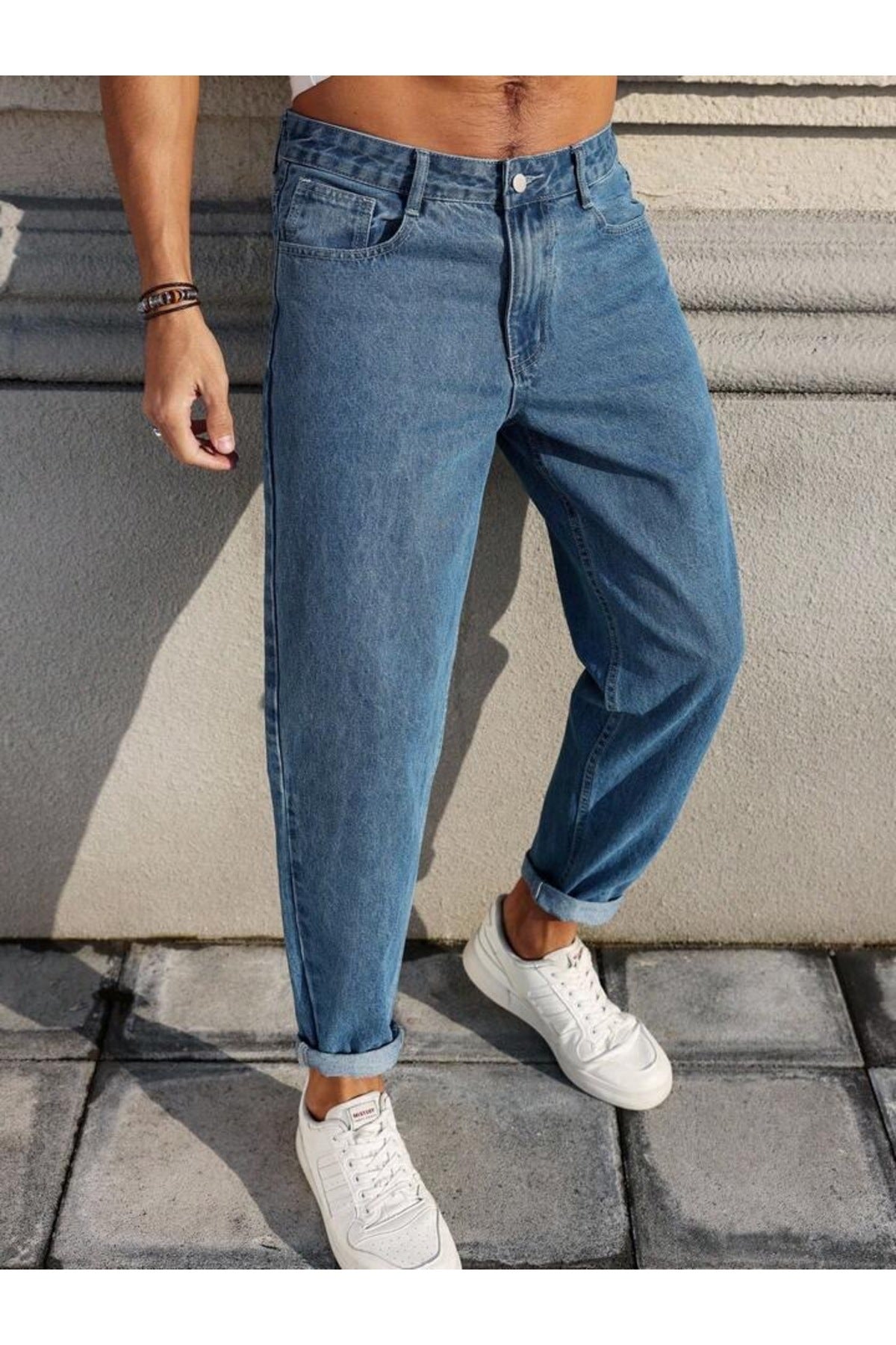 Erkek Premium Relaxed Fit Boyfriend Kalıp Jean Kot Pantolon