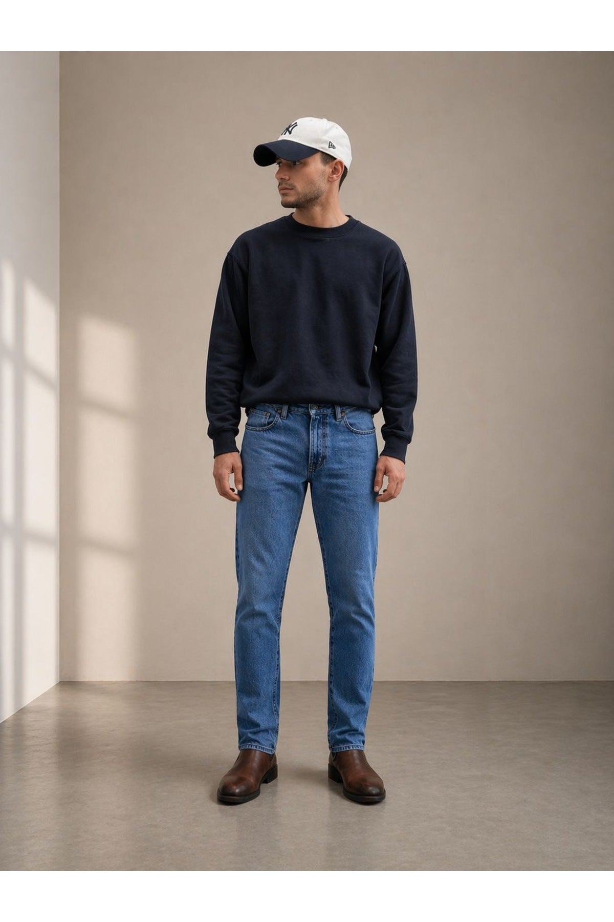 Erkek Regular Fit Standart Kesim Jean Pantolon