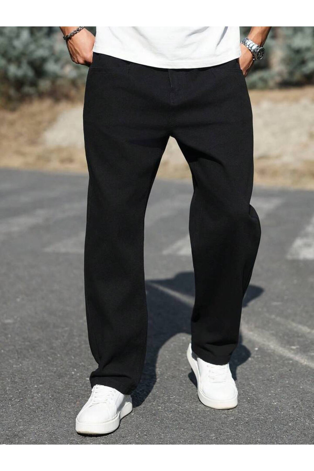 Erkek Yeni Sezon Baggy Fit Bol Kalıp Kot Pantolon