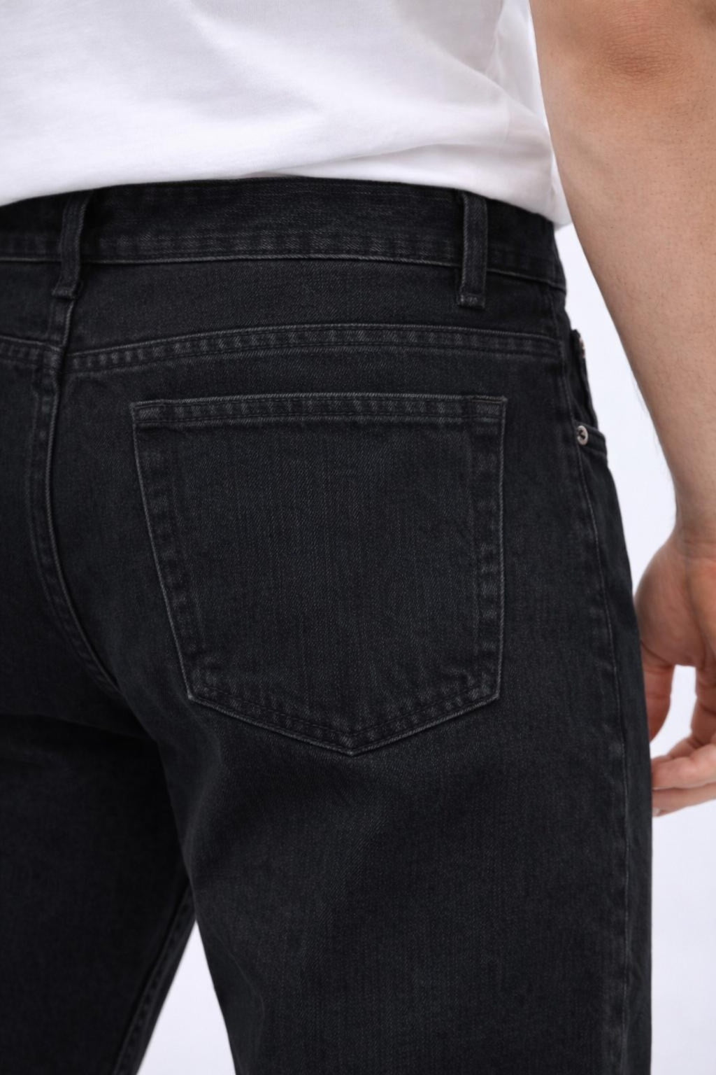 Erkek Yıkamalı Siyah Baggy Pantolon