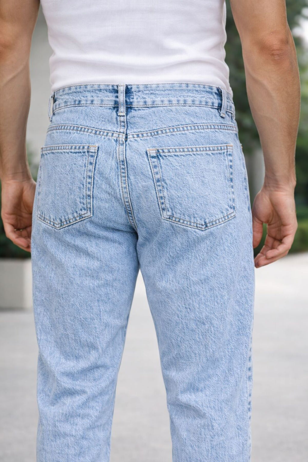 Erkek Rahat Kalıp Kot Pantolon Modern Kesim Günlük Şık Basic Denim