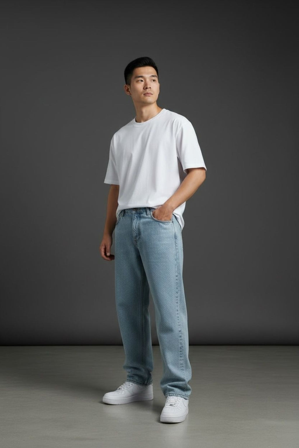 Erkek Yazlık Premium Baggy Fit Geniş Kesim Denim Kot Pantolon
