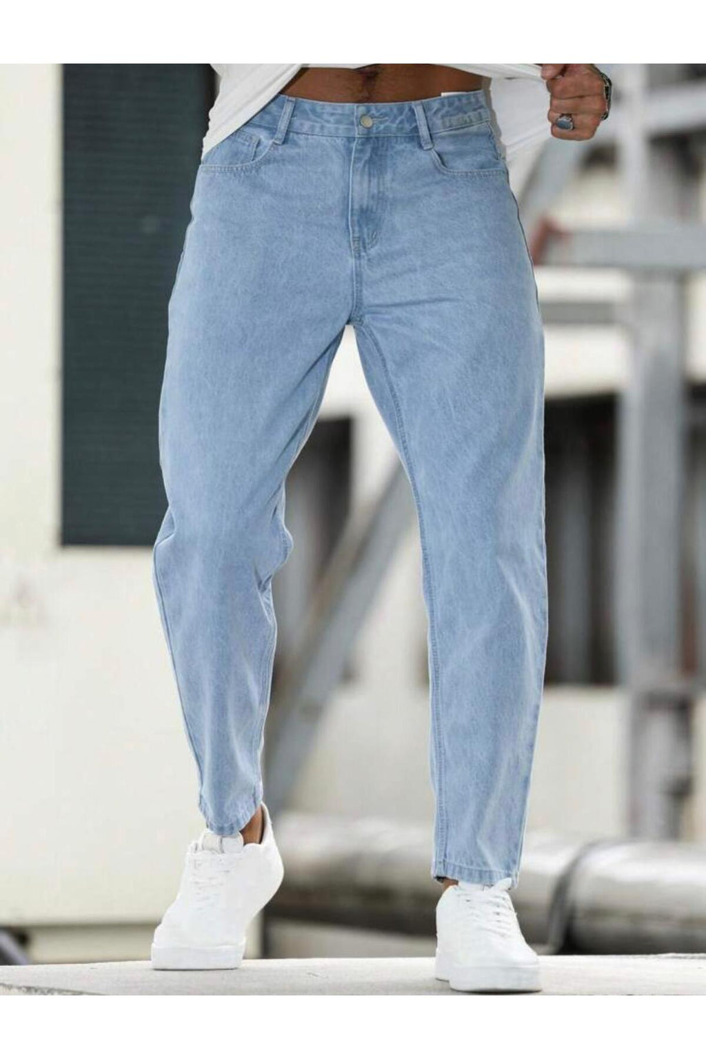 Erkek Bilek Boy Boyfriend Kalıp Jean Kot Pantolon