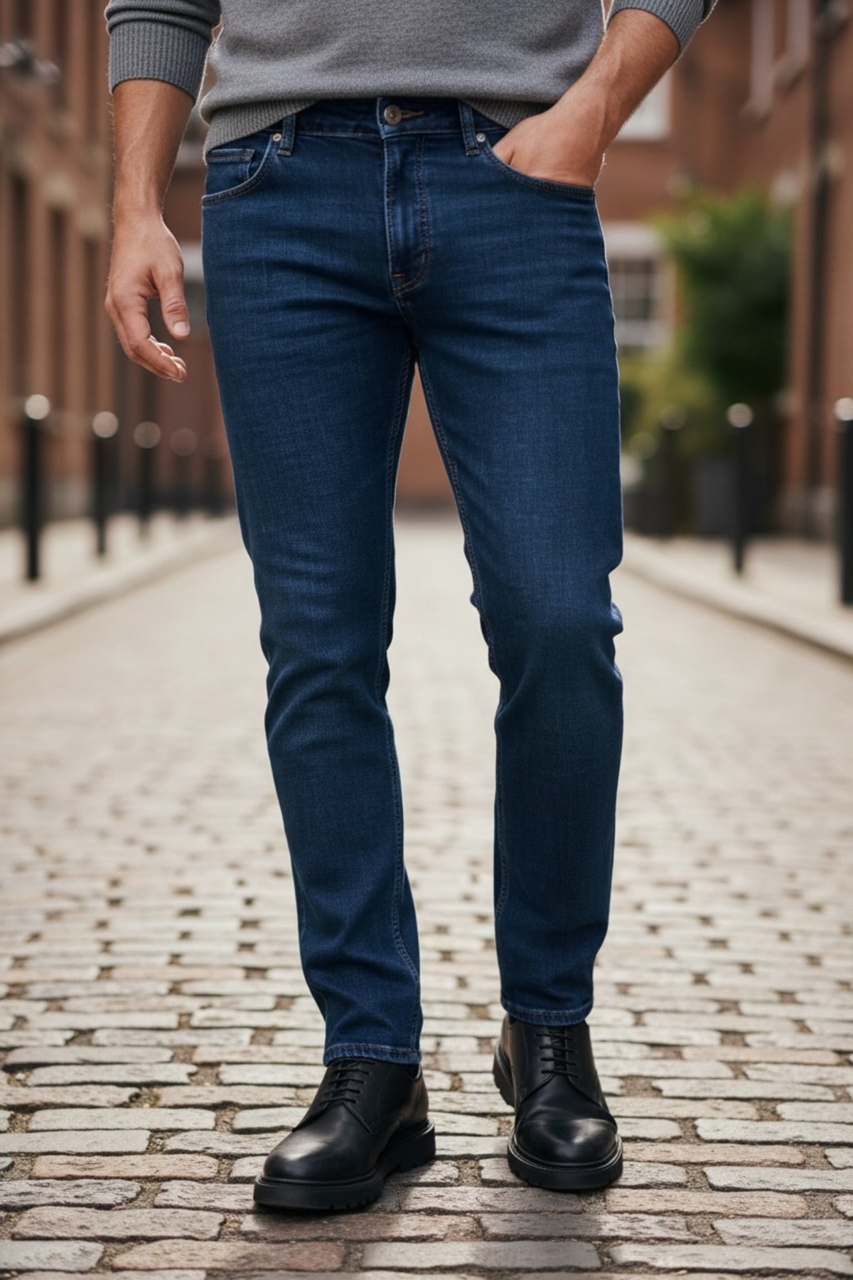 Premium Esnek Kumaş Regular Fit Erkek Jean Konforlu Şıklık