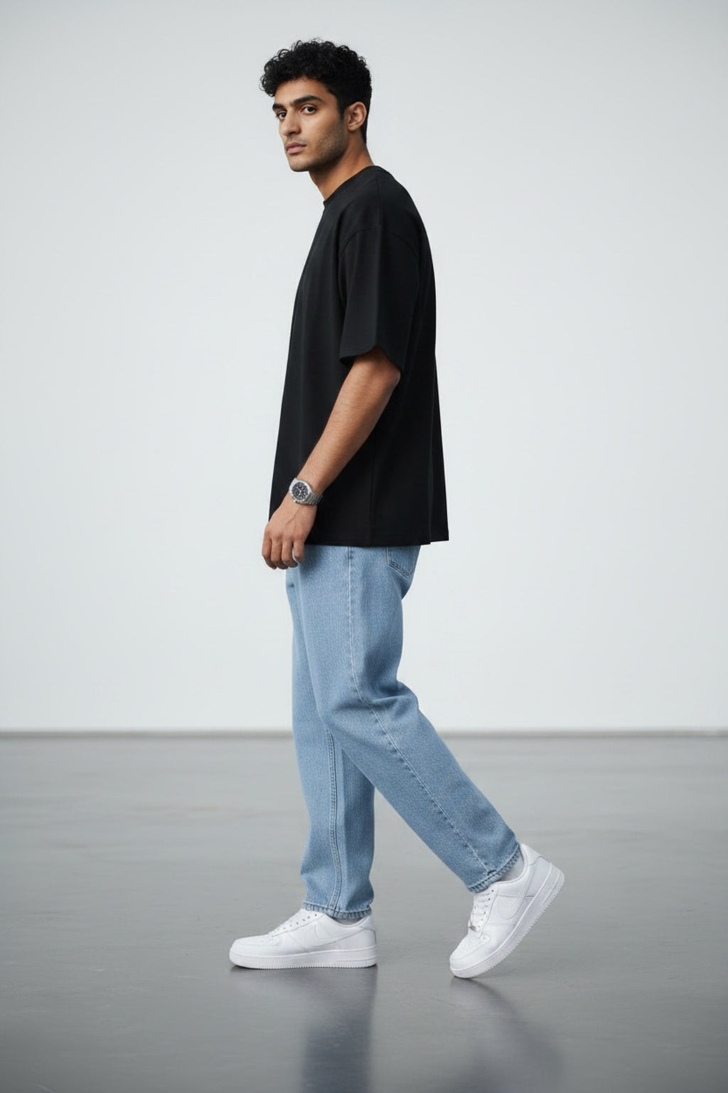 Erkek Boyfriend Kot Pantolon Rahat Kalıp Modern Kesim Günlük Şık Denim