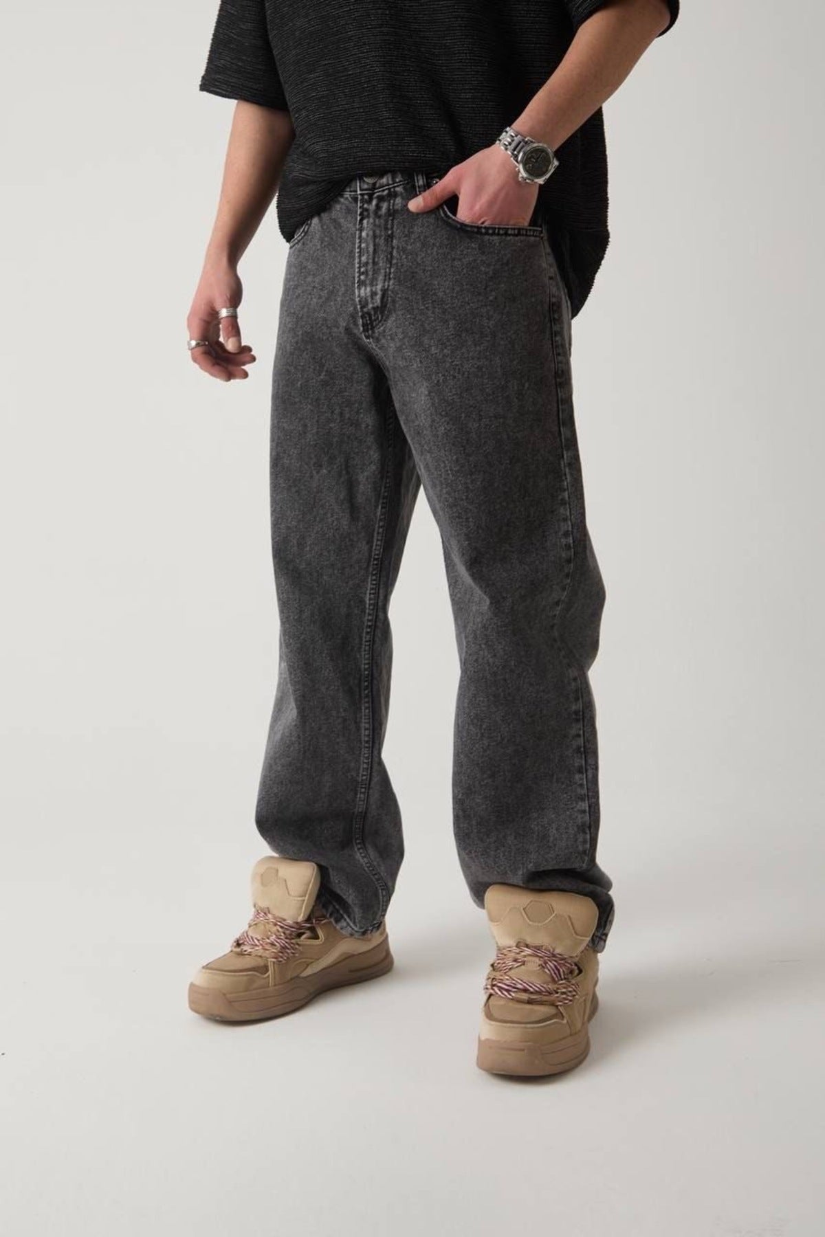 Füme Baggy Pantolon