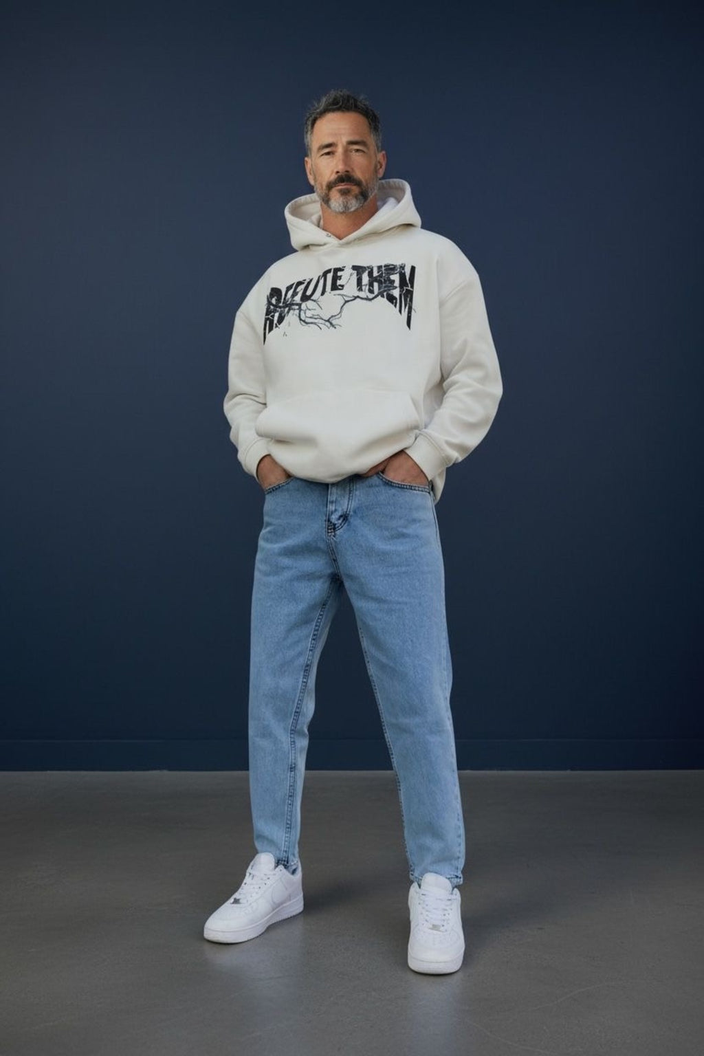 Erkek Yazlık Açık Mavi Relax Fit Denim Pantolon Rahat Kalıp Günlük Şık Modern Kot