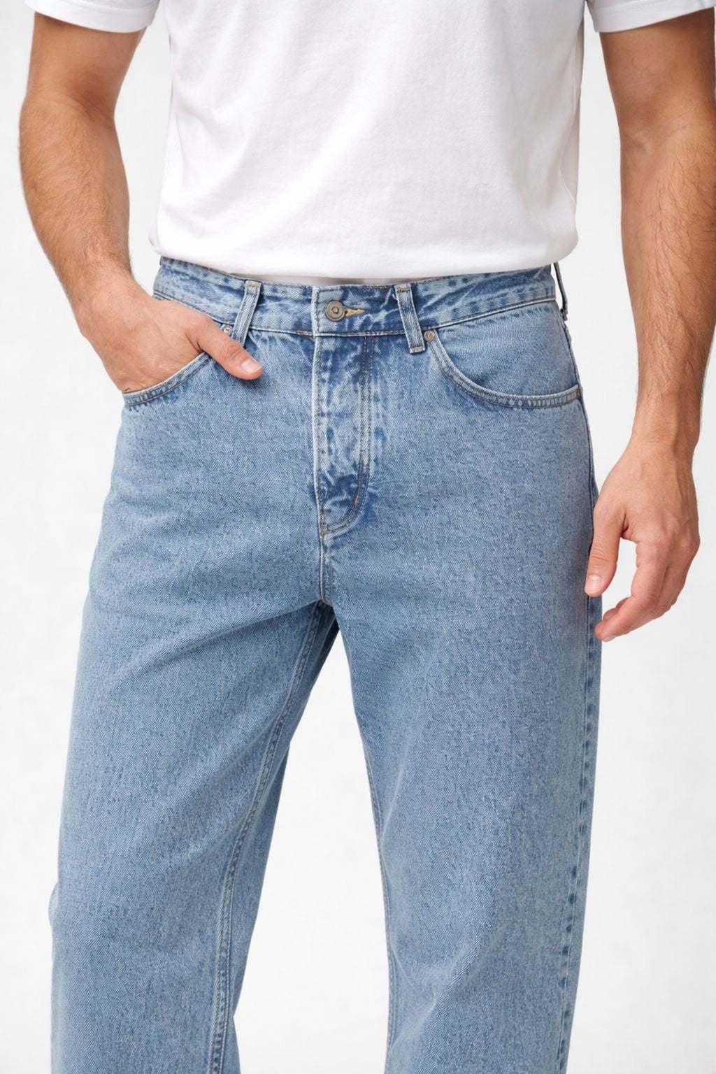 Erkek Premium Denim Relaxed Fit Klasik Kesim Jean Pantolon