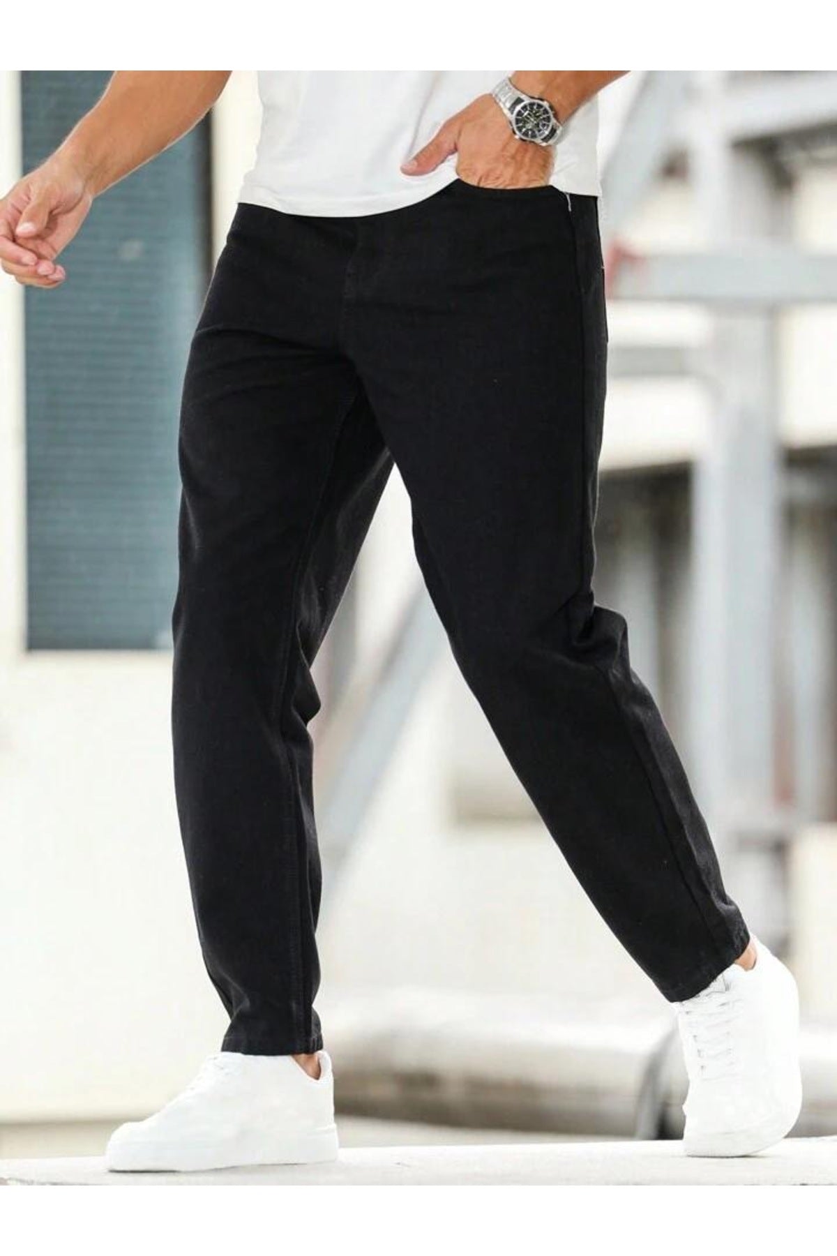 Erkek Premium Relaxed Fit Boyfriend Kalıp Jean Kot Pantolon