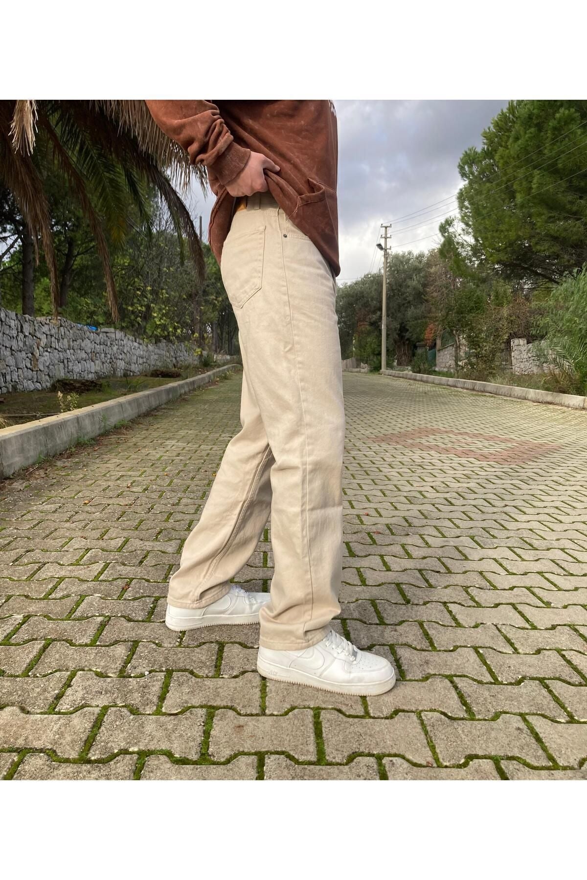 Taş Rengi Baggy Pantolon