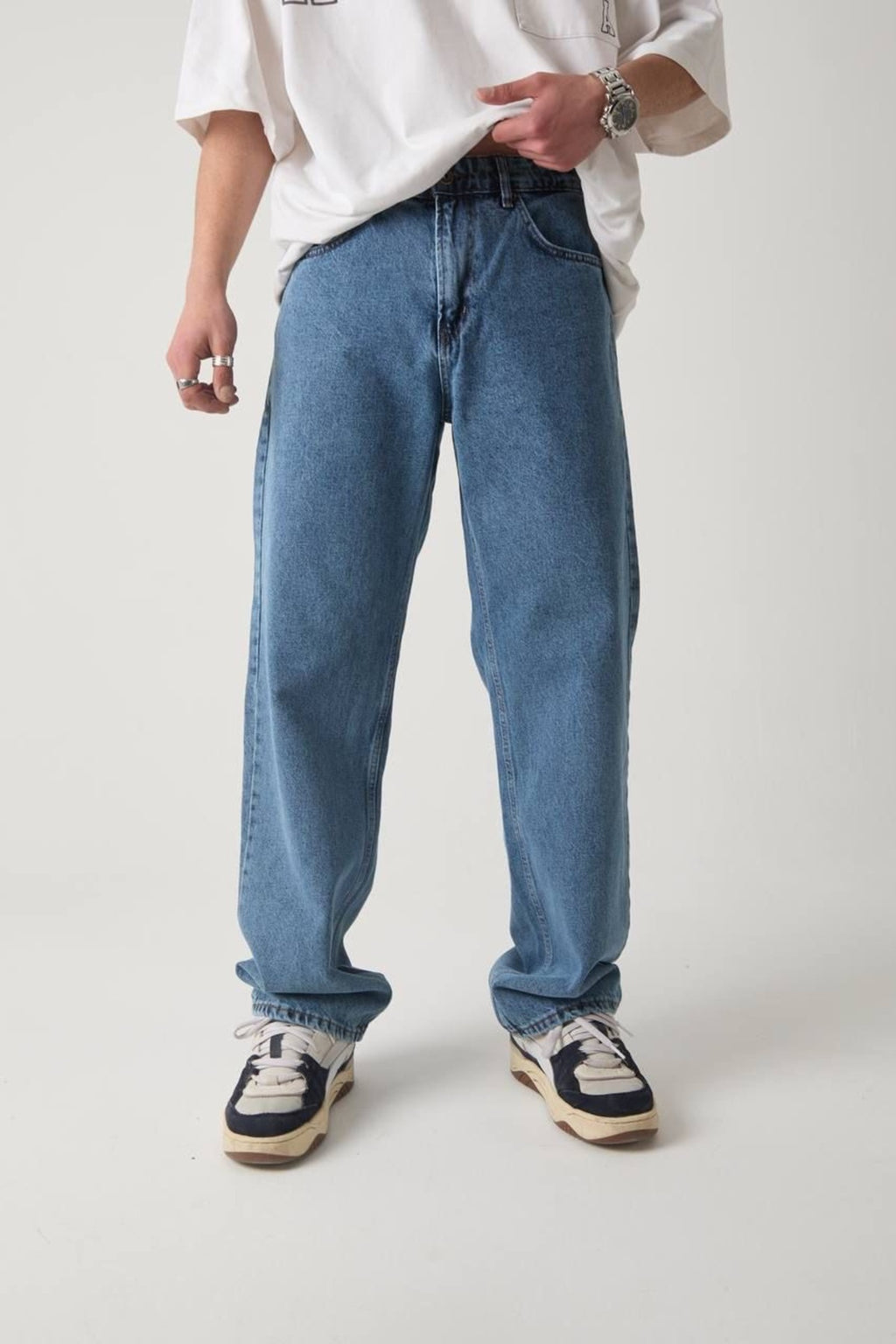 Mavi Baggy Pantolon
