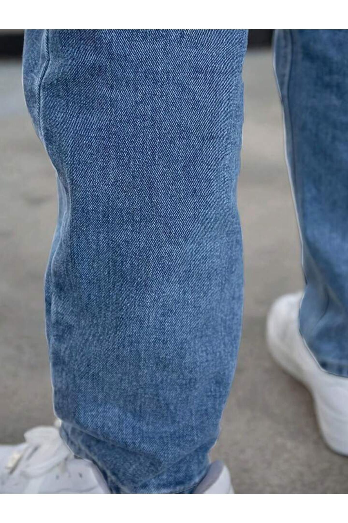 Erkek Rahat Kalıp Bilek Paça Pantolon Jean