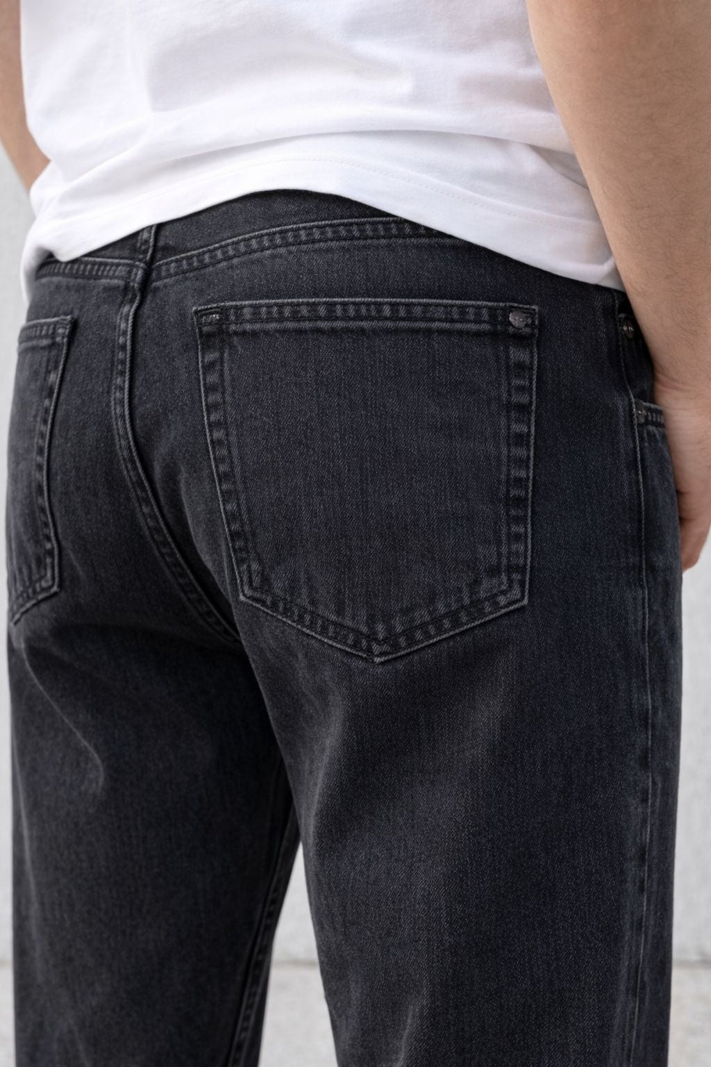 Erkek Rahat Kalıp Jean Pantolon Günlük Modern Kesim Denim Kot Pantolon