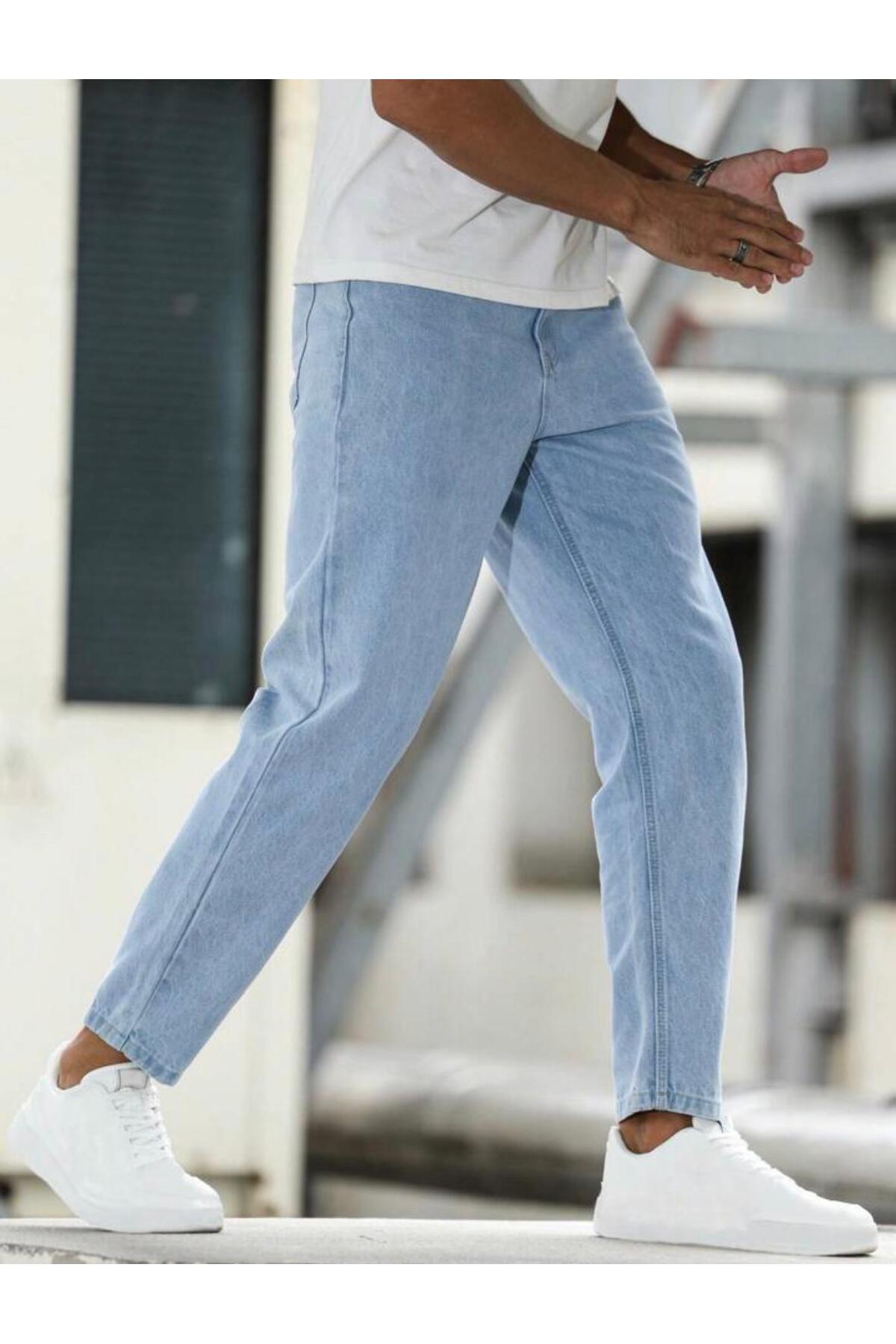 Erkek Bilek Boy Boyfriend Kalıp Jean Kot Pantolon