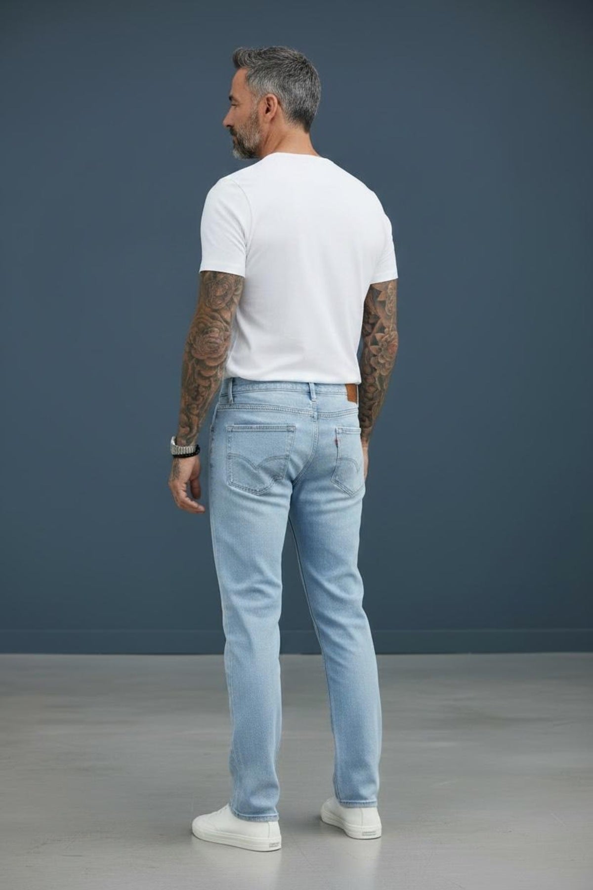 Erkek Regular Kalıp Denim Pantolon Günlük Rahat Kesim Şık Basic Jean