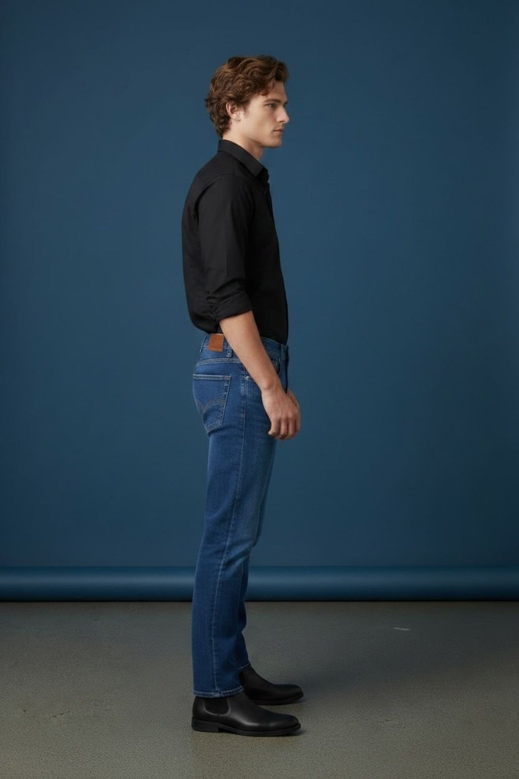 Erkek Regular Fit Likralı Kot Pantolon Günlük Rahat Kesim Modern Denim Jean