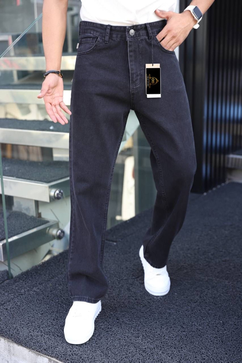 Füme Yıkamalı Baggy Pantolon