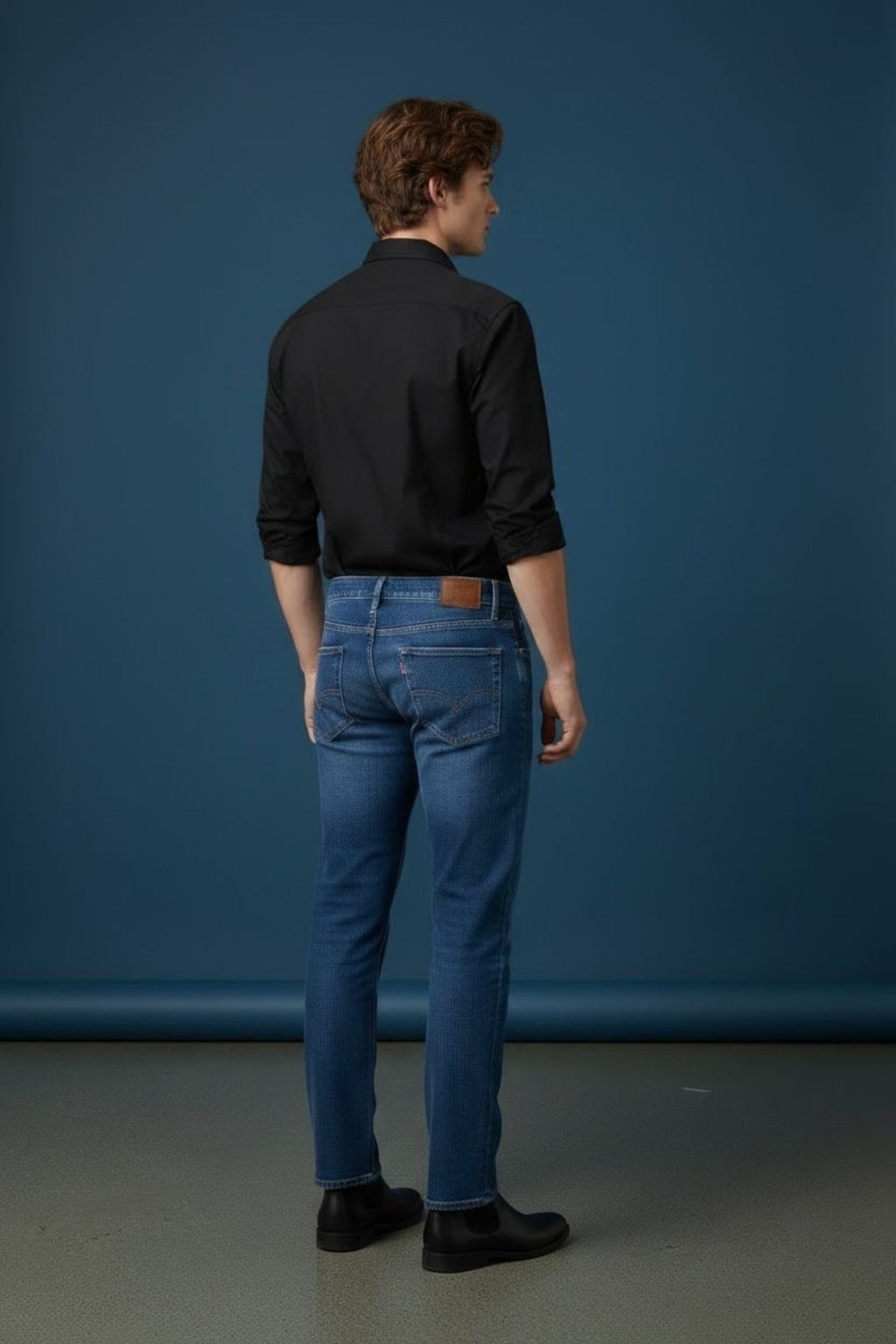 Erkek Regular Fit Likralı Kot Pantolon Günlük Rahat Kesim Modern Denim Jean