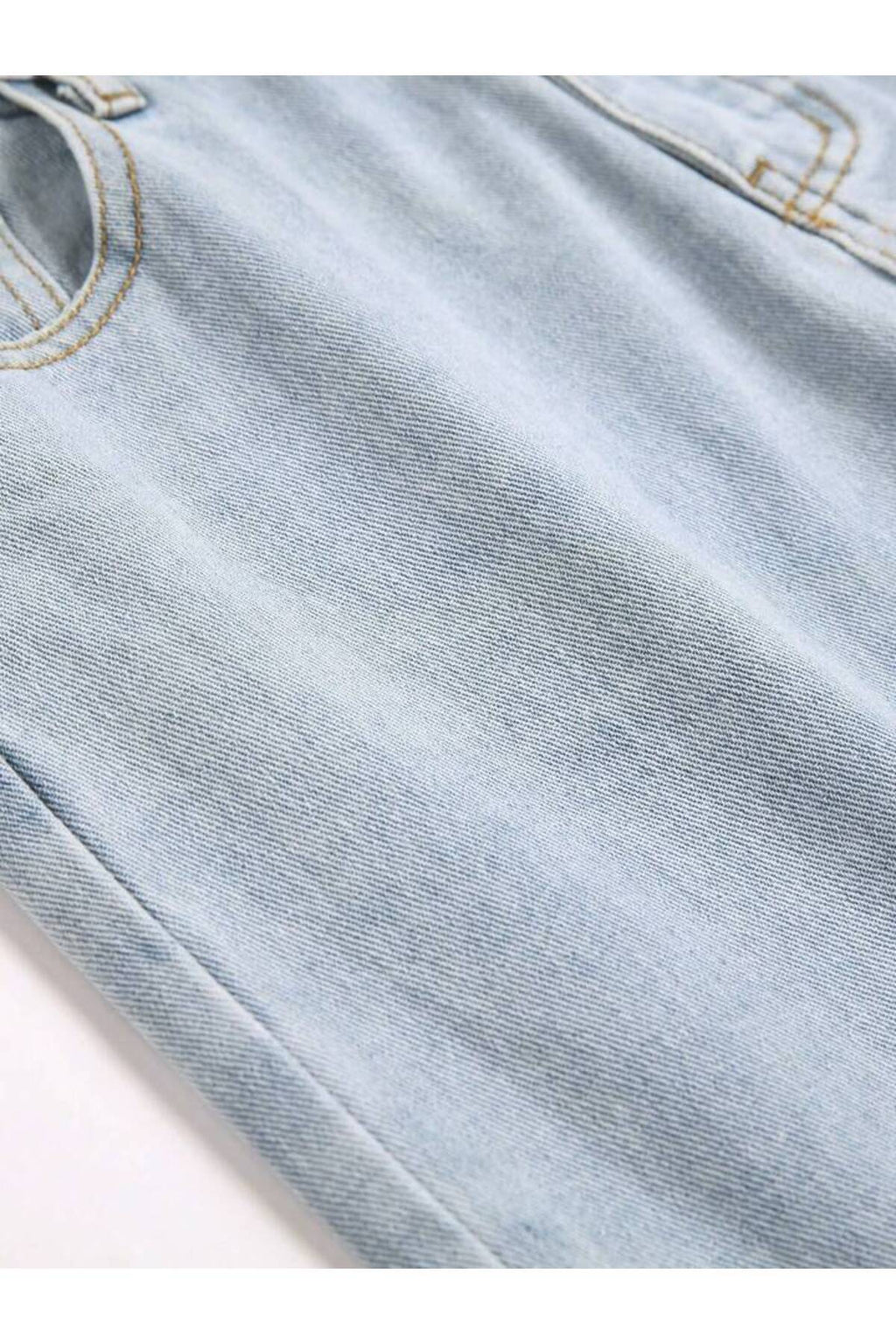 Erkek Straight Fit Jean Pantolon Vintage Yıkamalı Rahat Kalıp Günlük Denim